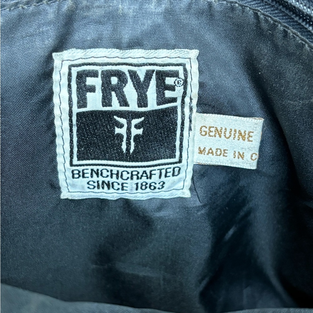 Frye Vintage Leather Flap Top Briefcase Messenger Bag - Picture 5 of 12